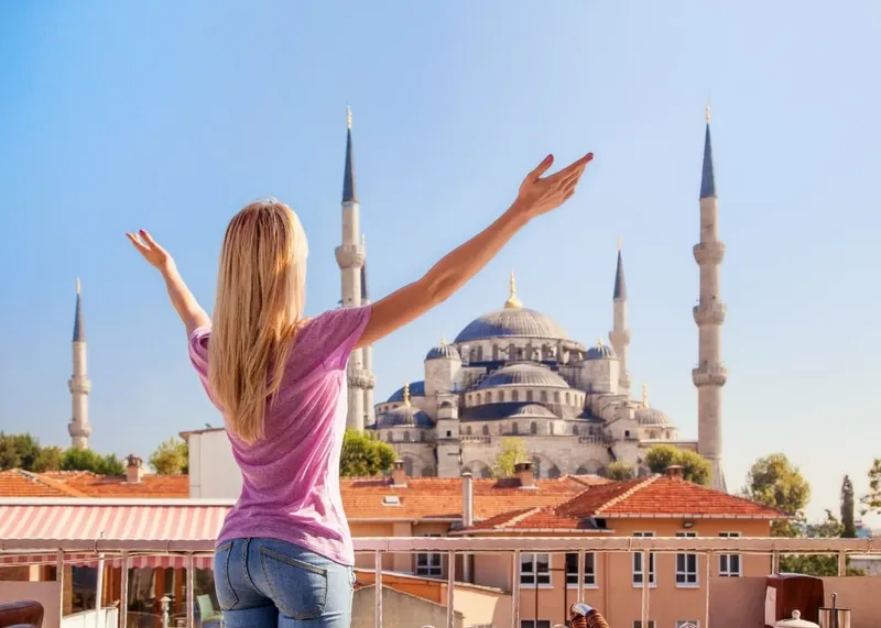 Comfortable hotel room close to a major Istanbul hospital where international patients stay during treatment
