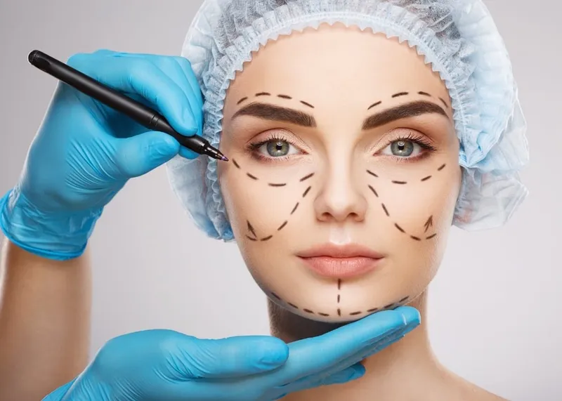 Surgical team performing a cosmetic procedure in a modern Istanbul hospital