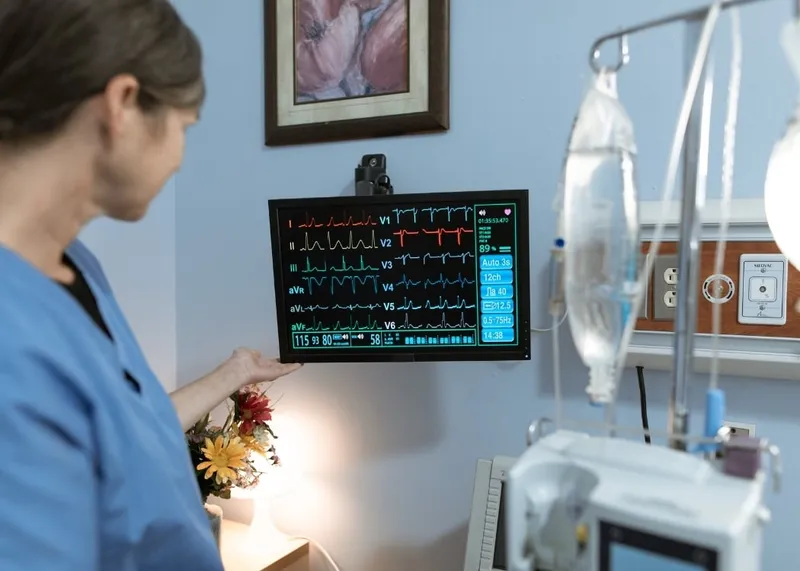 Doctor talking with a patient during a follow-up consultation after treatment