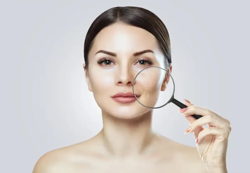 Acne scar treatment in TrustMed Clinic's dermatology department